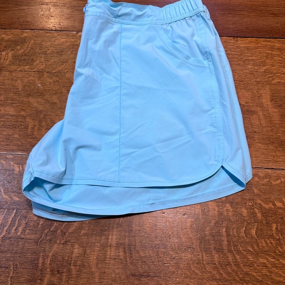 Lands End 22W summer shorts lightweight Packable quick drying vacation pale blue - Picture 2 of 9